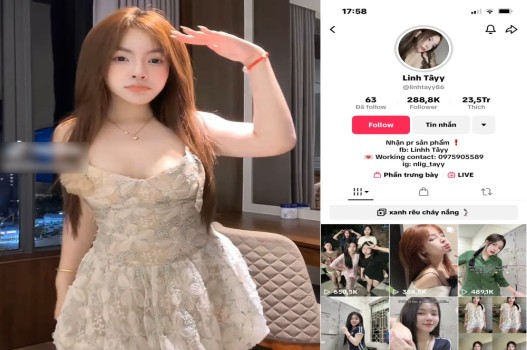 Poster of Phim sex Linh Tây tiktoker quyến rũ